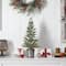 2ft. Pre-Lit Pine Artificial Christmas Tree in Rustic Metal Planter, Warm White Lights